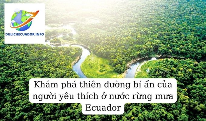 Khám phá thiên đường bí ẩn của người yêu thích ở nước rừng mưa Ecuador